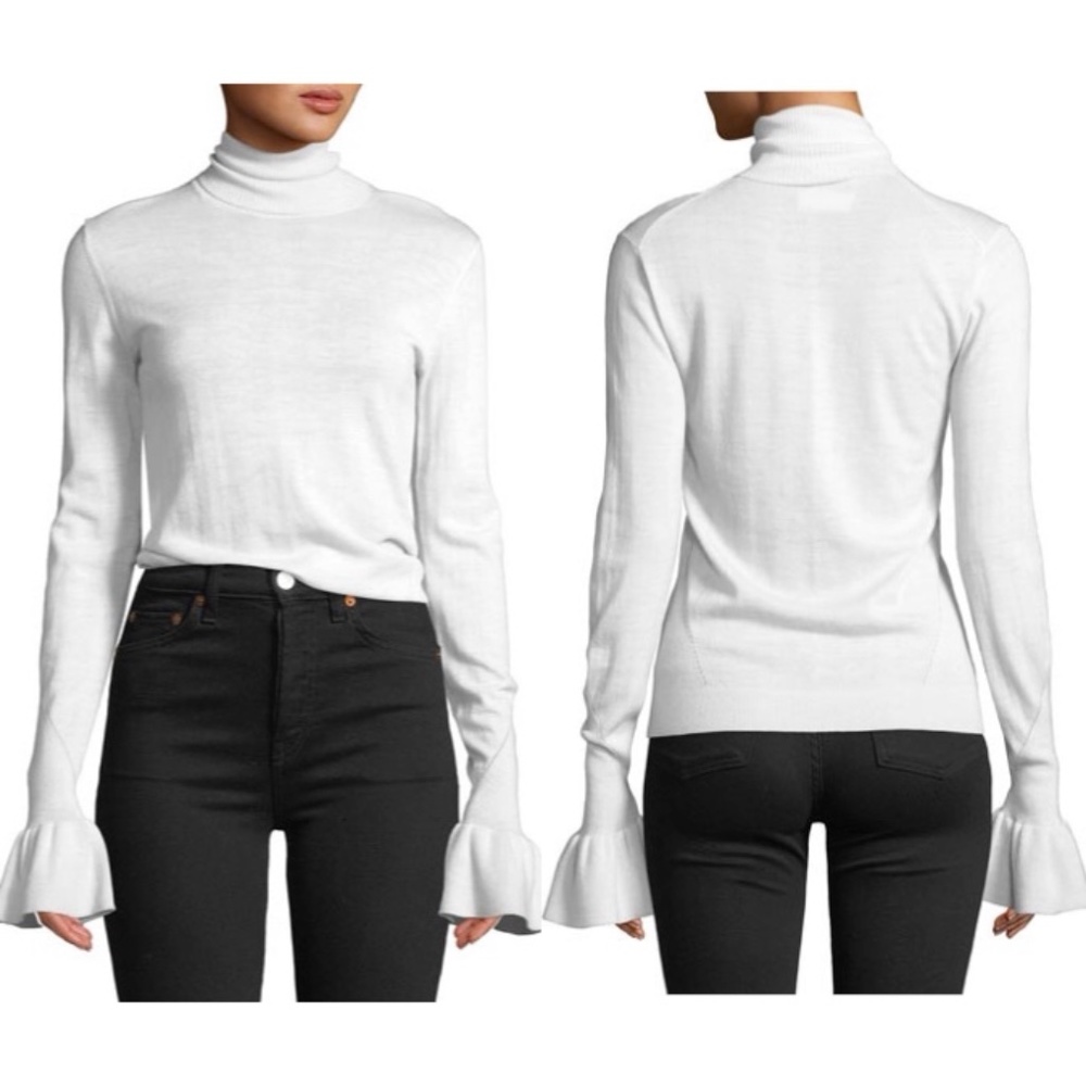 Veronica beard ivory turtle neck bell sleeve wool sweater FINAL PRICE NO OFFERS